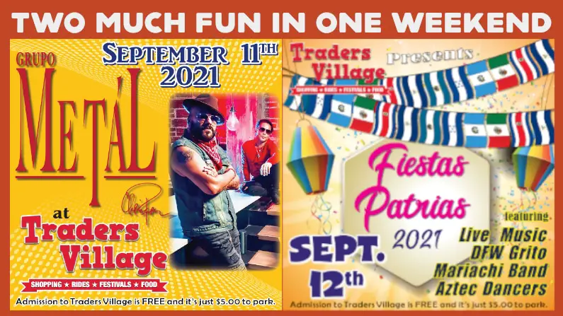 Two much fun in one weekend! Chris Perez & Fiestas Patrias Celebration at Traders Village on September 11, 12